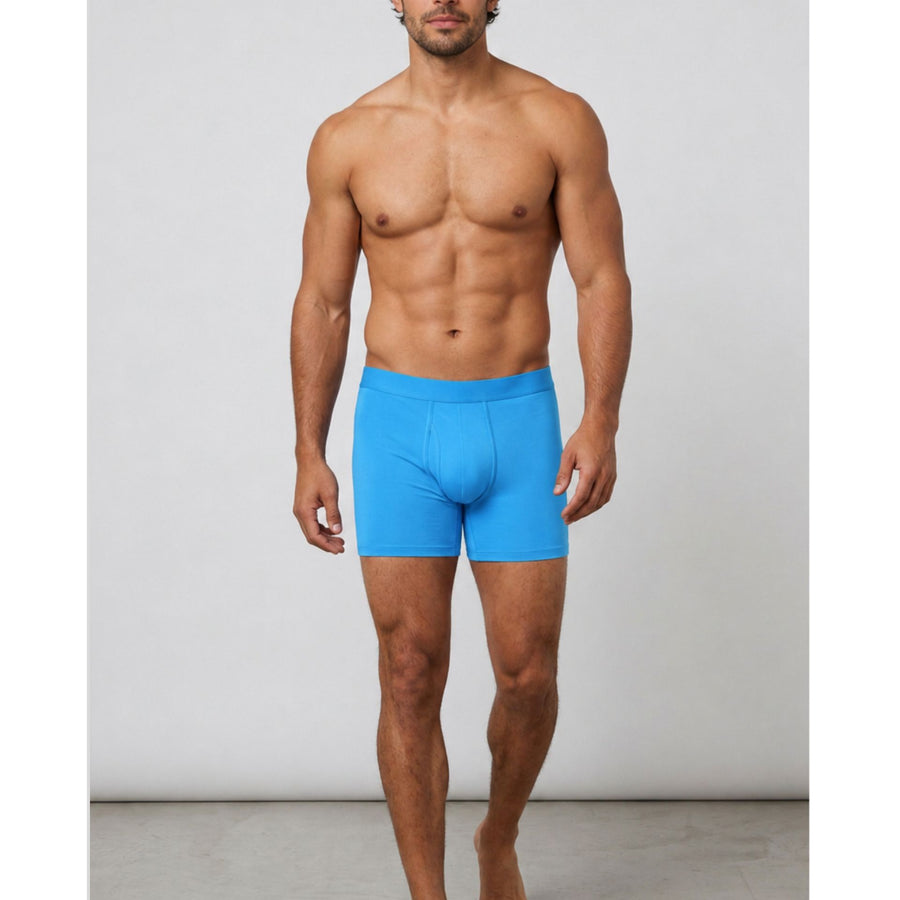 SilkCut Bamboo Boxer Briefs - Riviera Blue