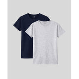 Limited Edition: SilkCut Men’s MicroModal® AIR Crew Neck Tee Duo – Navy & Grey 2-Pack