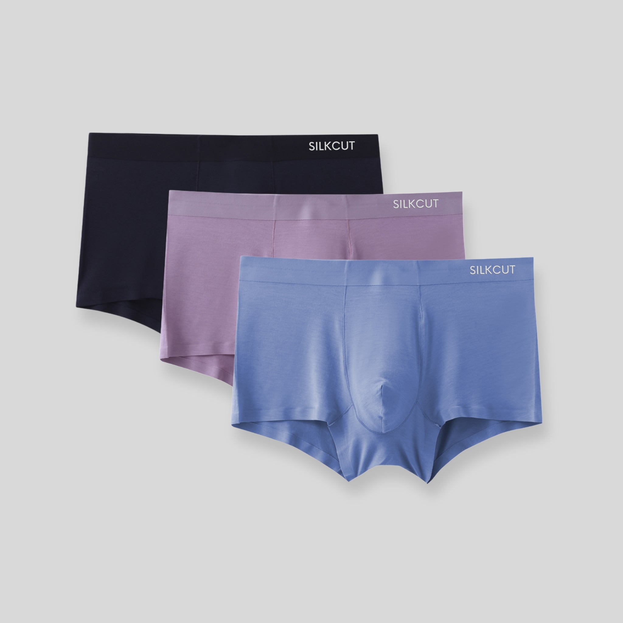 SilkCut Seamless Pouch Trunk Underwear - 3 Pack