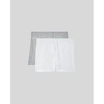 SilkCut Slim Modal-Boxers for Men - 2 Pack (White/Grey) - SilkCut Underwear