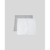SilkCut Slim Modal-Boxers for Men - 2 Pack (White/Grey) - SilkCut Underwear
