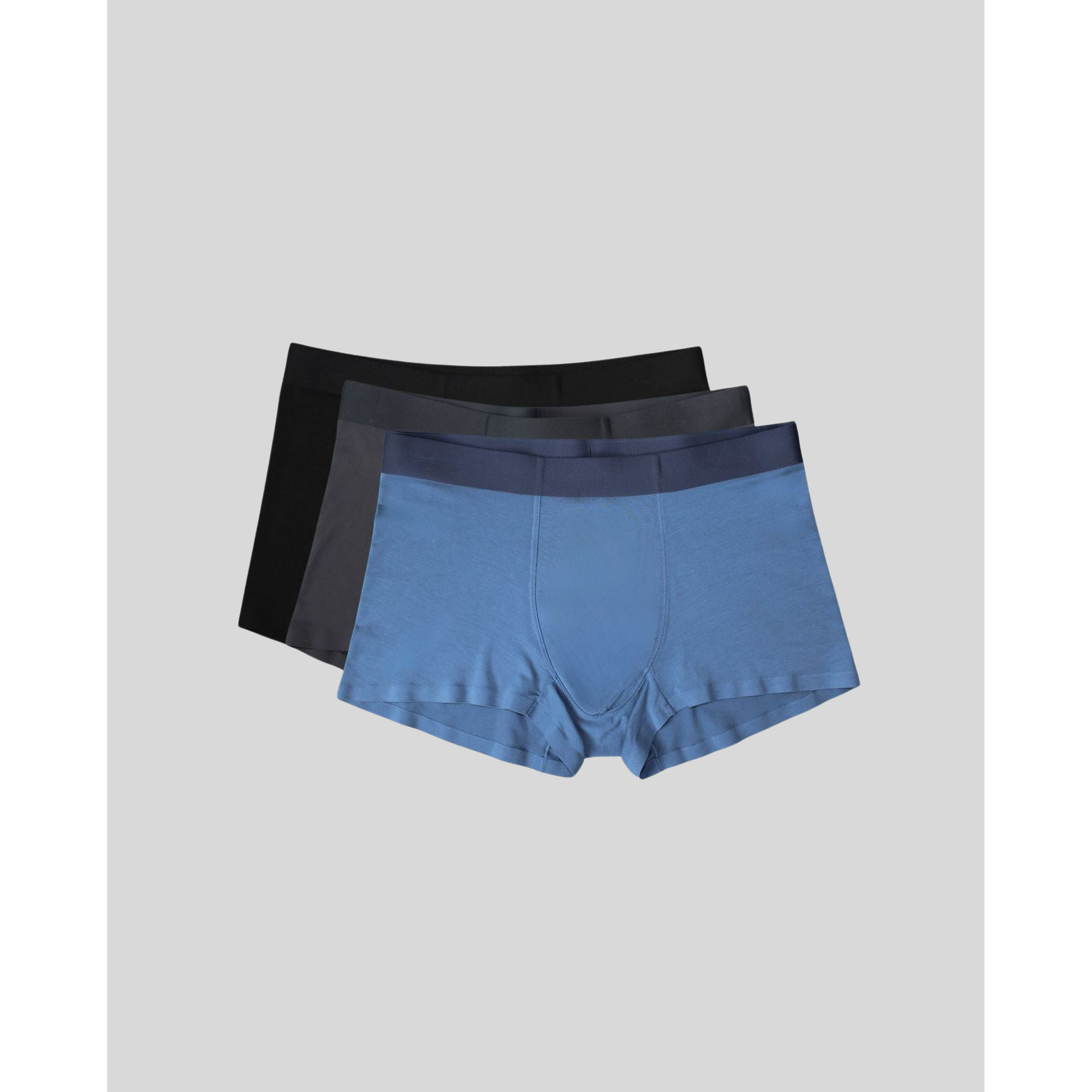 ultra-thin seamless micro modal trunk 3 pack front view
