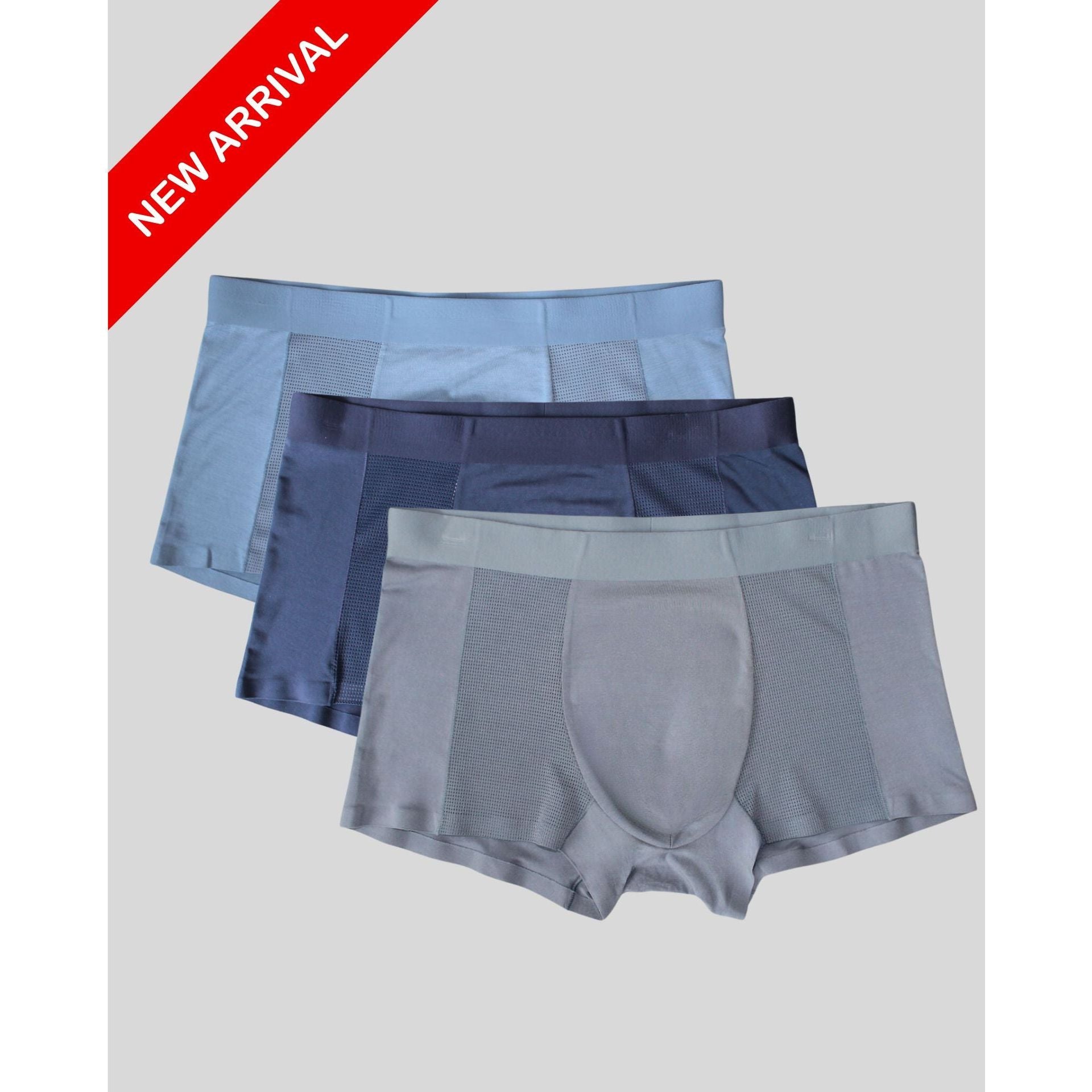 seamless air micro modal trunk 3 pack front view