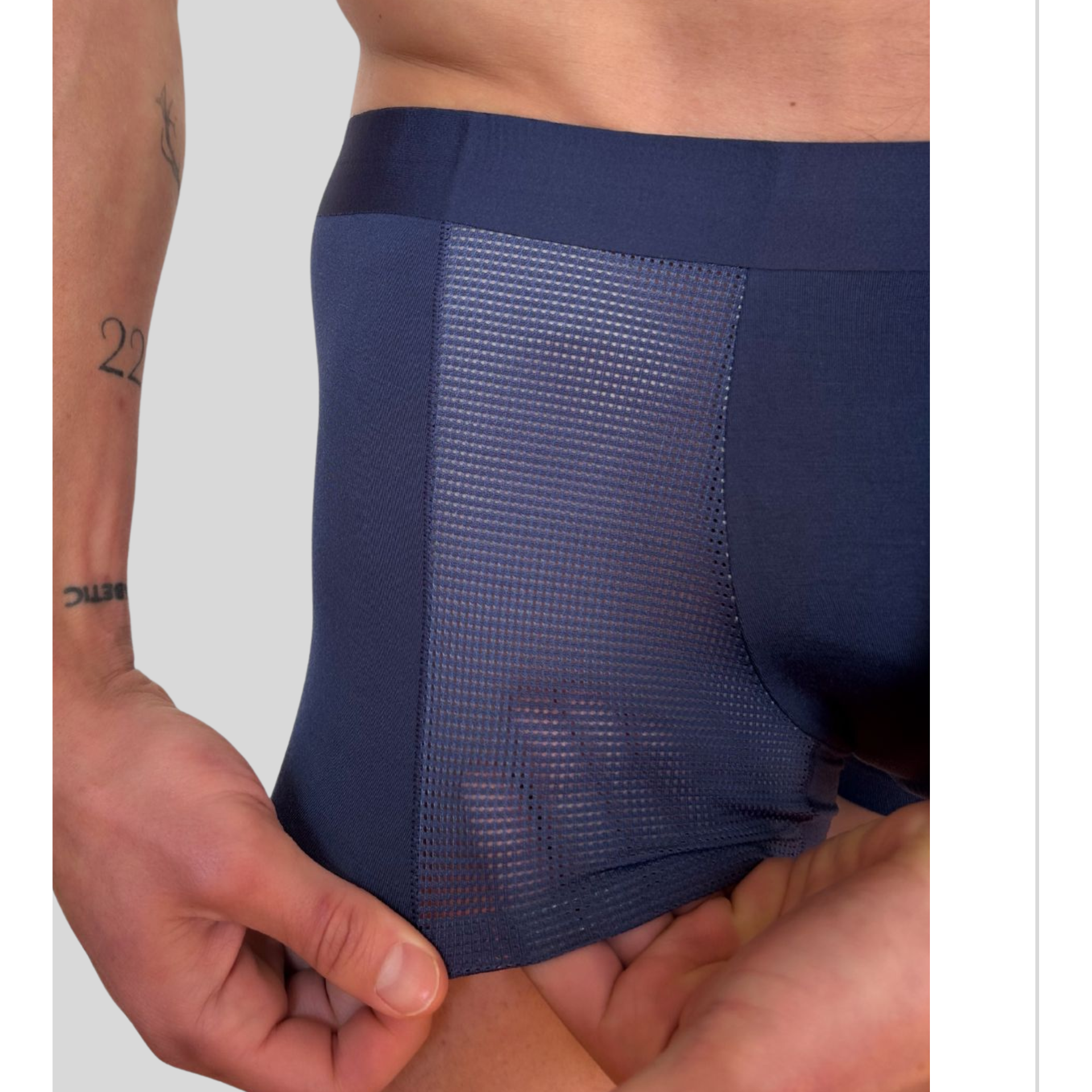 seamless air micro modal trunk 3 pack no-roll waistband