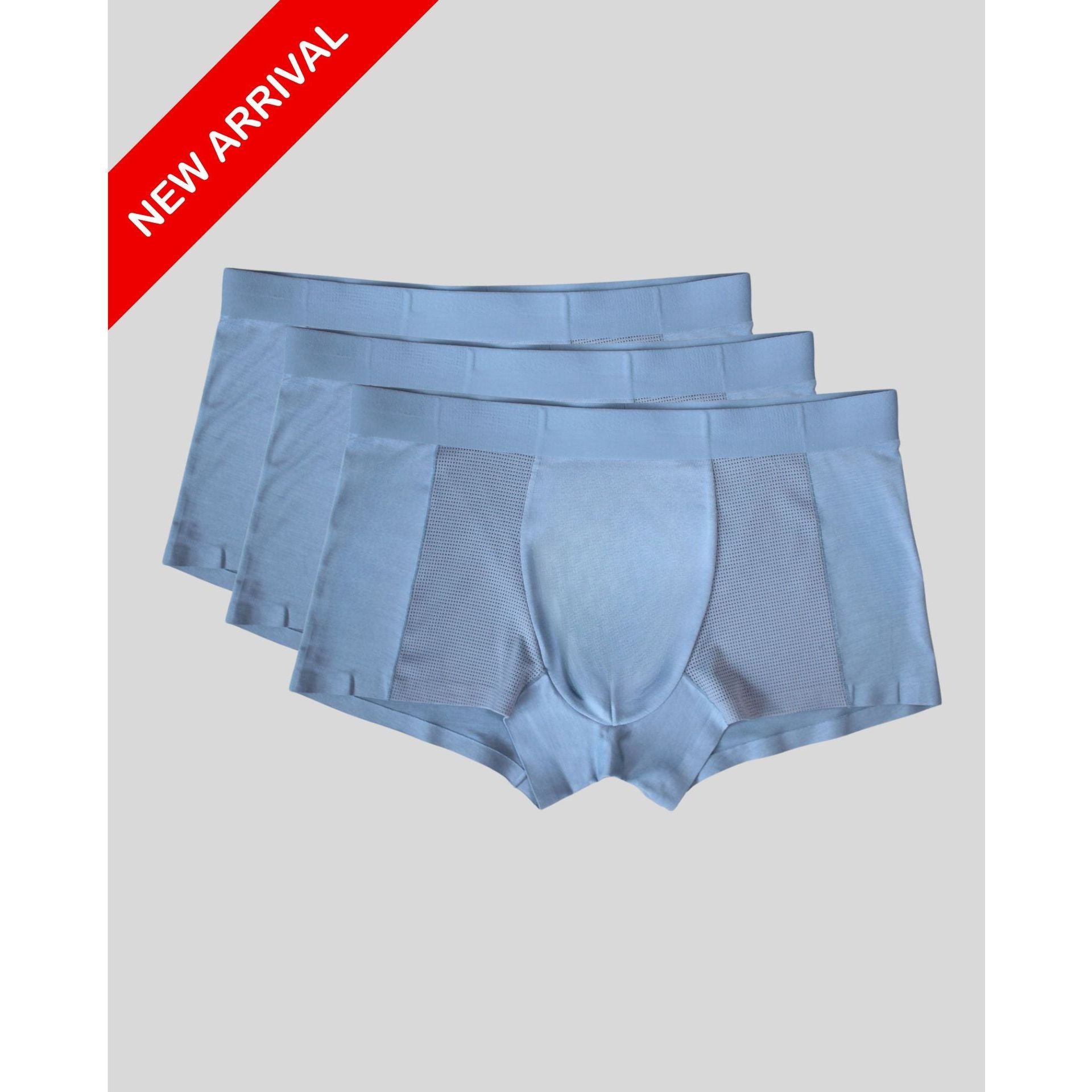 Model wearing Men's Micro Modal Trunks 3 Pack Bundle Deal